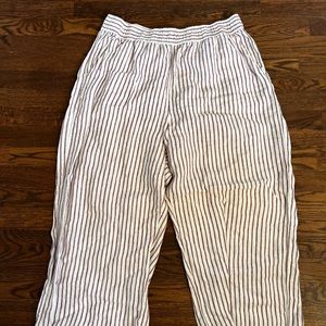 Artisan NY Striped Linen Wide Leg Pants